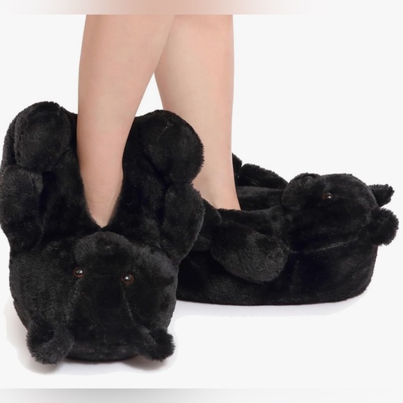 TEDDY BEAR FLUFFY SLIPPERS - Picture 1 of 7